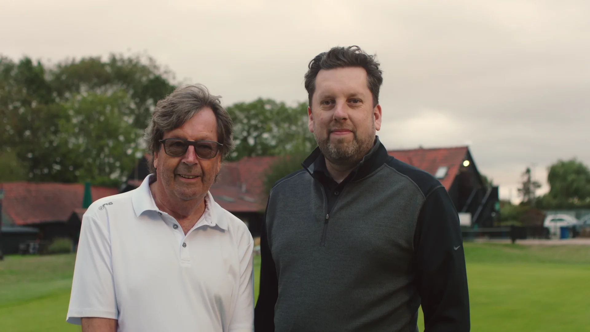 Dan Cockle and his dad, Steve, standing together outdoors